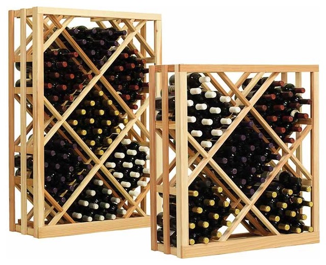 Vintner Series Wine Rack Open Diamond Bin Wine Rack Traditional