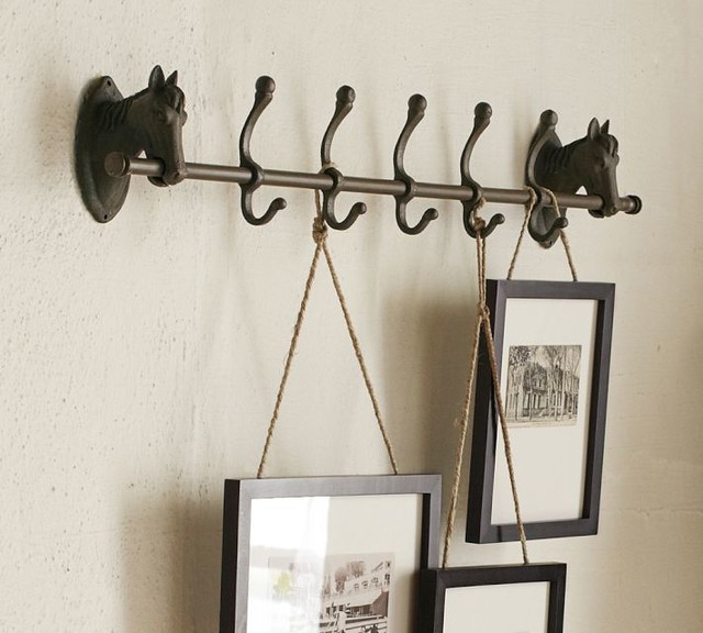 Horse Row of Hooks Eclectic Wall Hooks by Pottery Barn