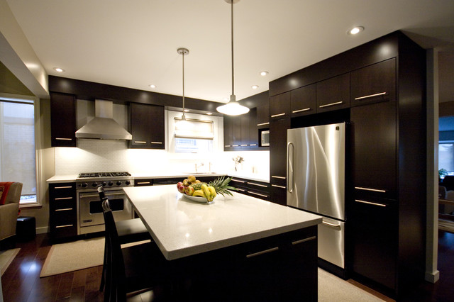 Dark brown kitchen - Modern - Kitchen - toronto - by Hot Interior