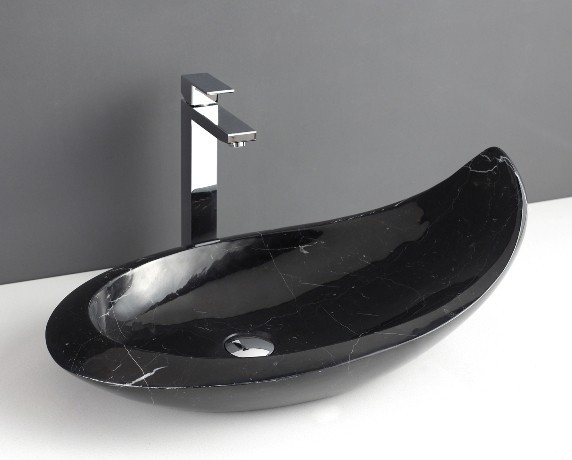 Komo - Designer Black Stone Basin - Modern - Bathroom Basins ...