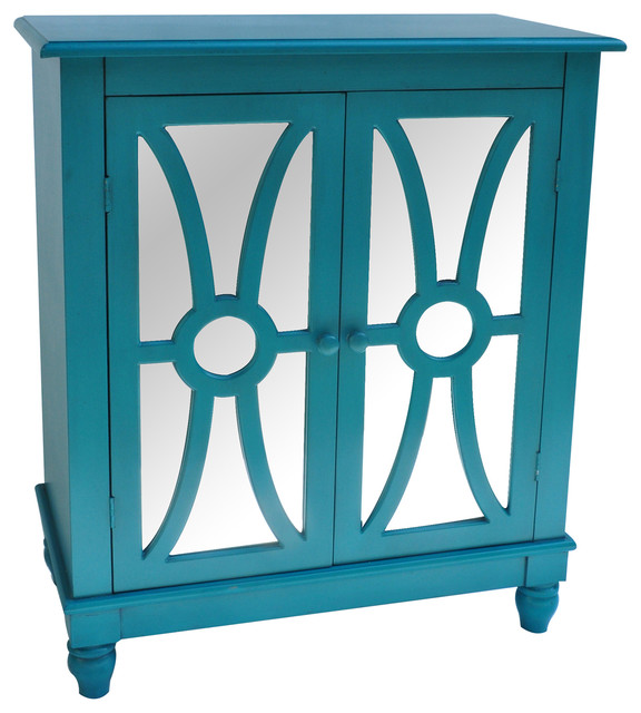 Crestview Claremont Turquoise 2 Door Contemporary Accent Chests And by