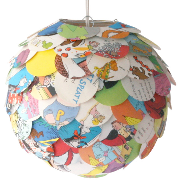 The Manhasset Children's Book Pendant, Shade Only Contemporary