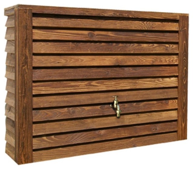 Exaco Slatted Rain Barrel Multicolor 212200 Contemporary Rain Barrels