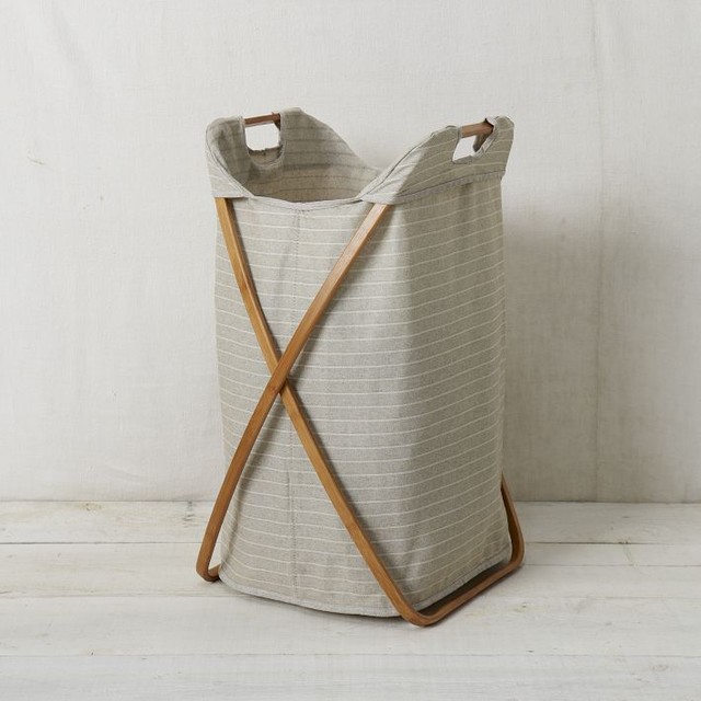 Bamboo Laundry Hamper, Single