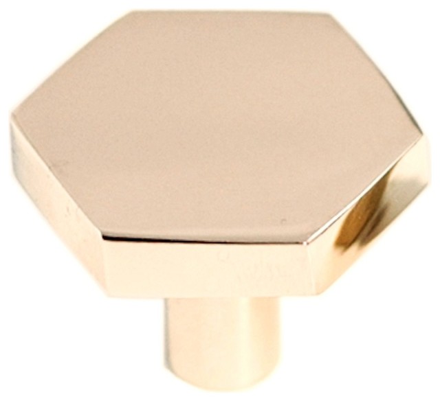 Hexagon Pull, Brass Contemporary And Drawer Handle Pulls