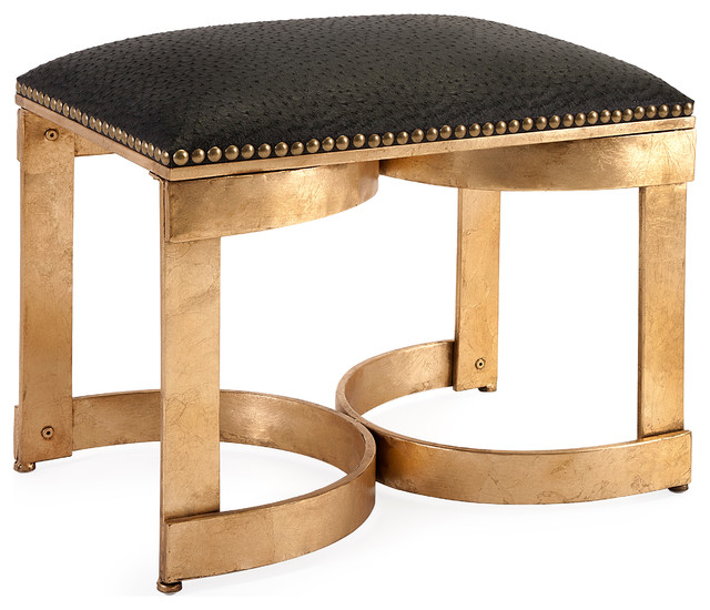 Seville Ottoman by Nikki Chu Transitional Footstools And Ottomans