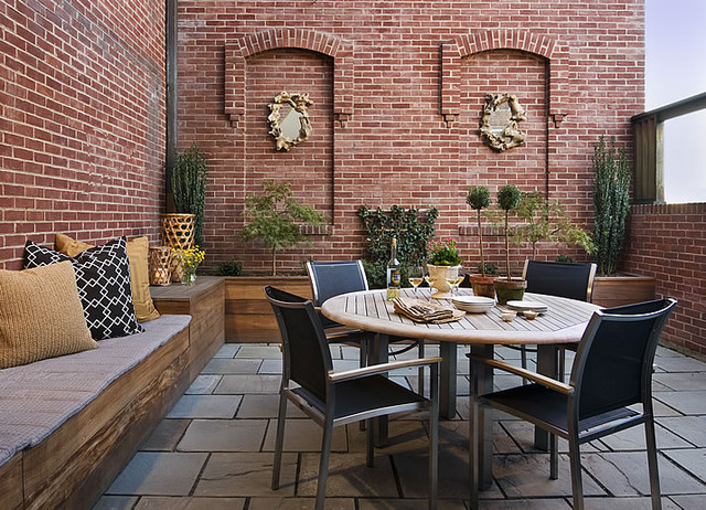 Eclectic Patio Dc Metro G'town Pied-a-Terre  modern traditionalism eclectic-patio