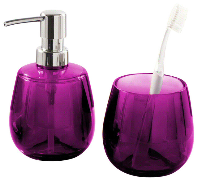 2Piece Unique Bathroom Accessories Set modernbathroomaccessorysets