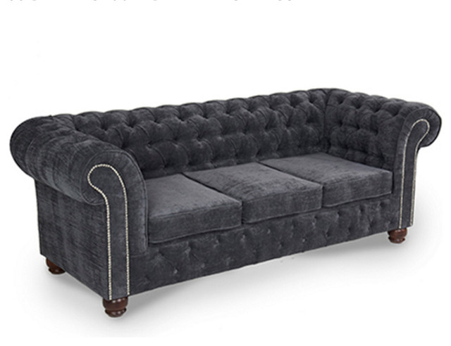 Grey Velvet Chesterfield Sofa by Modish Living Contemporary Sofas by Modish Living Grey Velvet Chesterfield Sofa by Modish Living Contemporary Sofas by Modish Living
