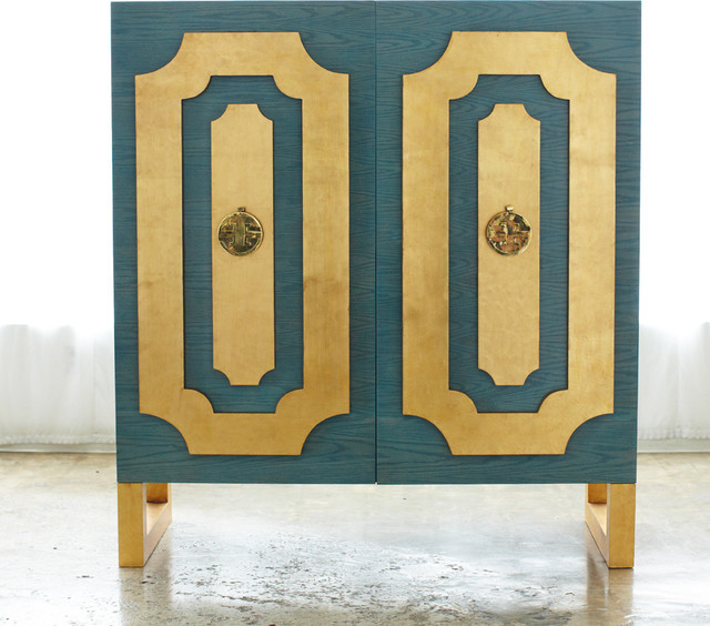 Dauphine Armoire in Turquoise Eclectic Armoires And Wardrobes by