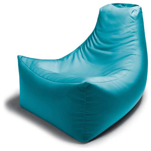 Juniper Outdoor Bean Bag Chair, Light Blue Contemporary Garden