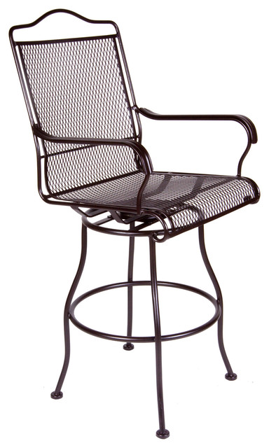 Heartland Swivel Bar Stool With Arms - Eclectic - Outdoor Bar Stools - milwaukee - by Timeless 