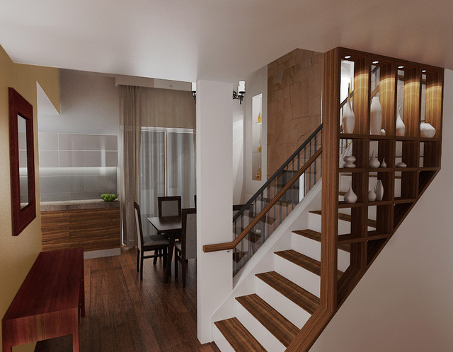 Stair - Scarlett eclectic-staircase Eclectic Staircase Toronto Eclectic Staircase Toronto Stair - Scarlett eclectic-staircase