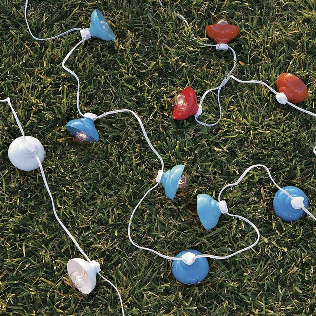 Industrial String Lights Modern Outdoor Rope And String Lights by