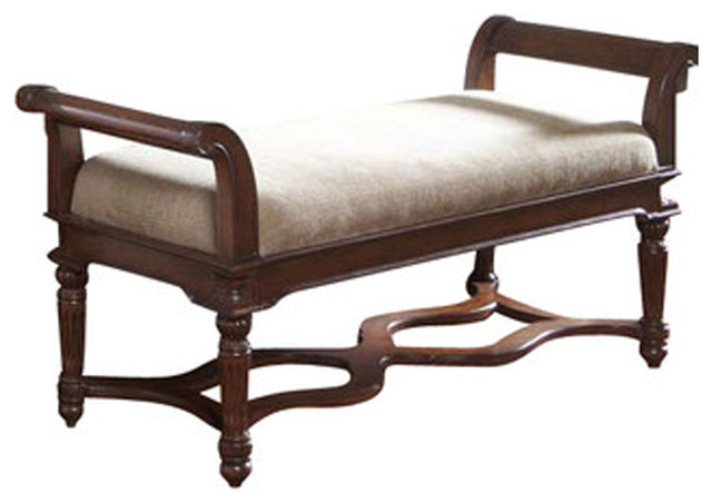Fine Furniture Design Antebellum Bench - Traditional - Upholstered ...