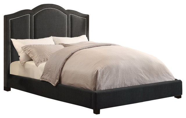 belita charcoal gray upholstery platform bed belita charcoal gray upholstery platform bed