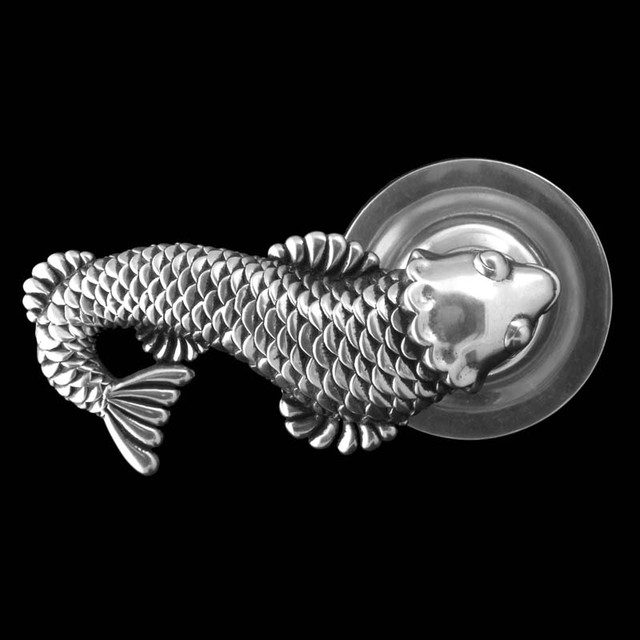 Pollino, Koi Pewter Door Handle Asian Door Hardware Phoenix by