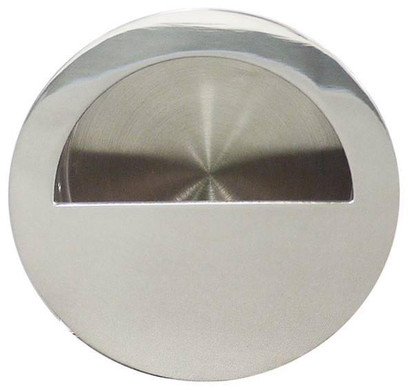 Inox Round Flush Pull Contemporary And Drawer Handle Pulls