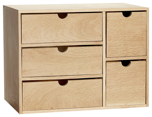 Hübsch interior Kleine Schubladenbox "Sigrid" Eiche - Skandinavisch