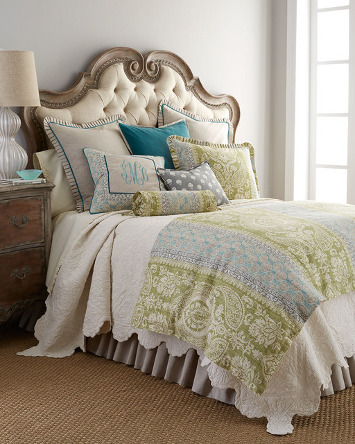 Queen DamaskStripe Duvet Cover 90" x 96" AVOCADO GREEN (QUEEN