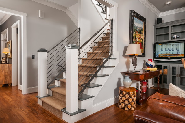 Roswell Renovation eclectic-staircase Eclectic Staircase Atlanta Eclectic Staircase Atlanta Roswell Renovation eclectic-staircase