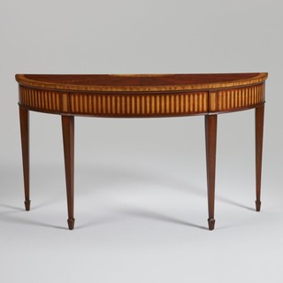 newport newman demilune sofa table - Traditional - Side Tables And End 