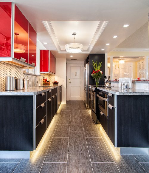 Get this look with the Sonneman Puri collection! Photo credit: Contemporary Kitchen by Scottsdale Kitchen & Bath Remodelers Sand Castle Designs