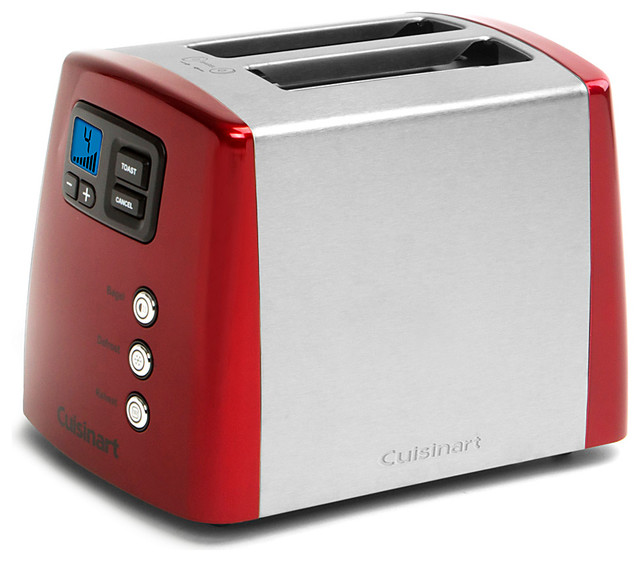 Cuisinart Red Countdown TwoSlice Toaster Contemporary Toasters