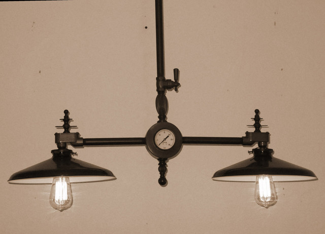Steampunk style ceiling lamp
