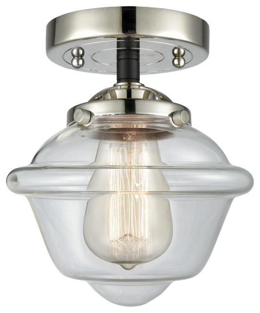 Small Oxford Light Semi Flush Mount Traditional Flush Mount