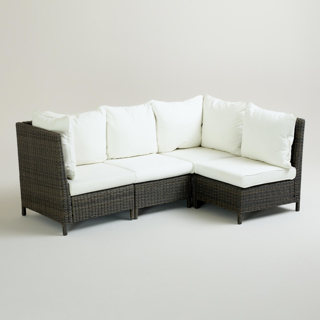 Solano Outdoor Sectional Contemporary Outdoor Sofas by Cost Plus