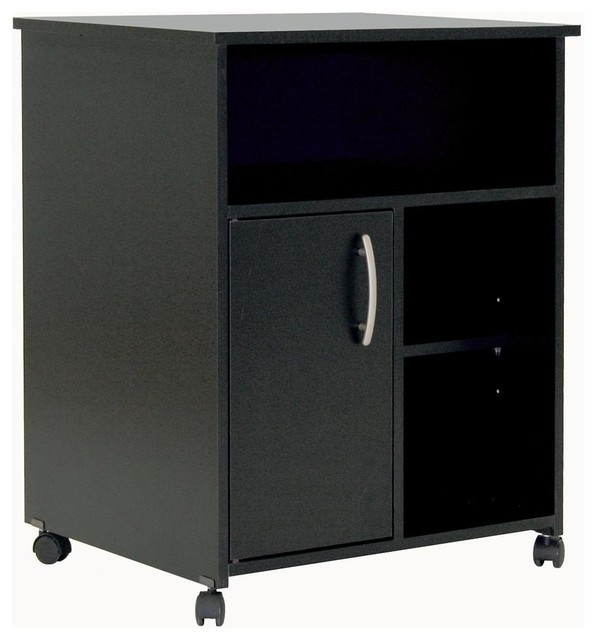 Printer Stand in Black City Life Co Contemporary Filing