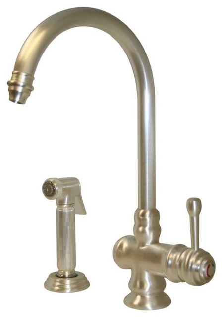traditional kitchen faucet single handle side sprayer kitchen faucet in silver pearl traditional kitchen faucet single handle side sprayer kitchen faucet in silver pearl