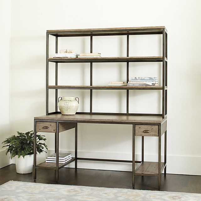 Durham Large Desk with Drawers & Hutch Contemporary Desks And Hutches by Ballard Designs