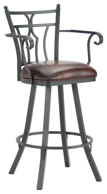 ... Swivel Counter Stool With Arms 26