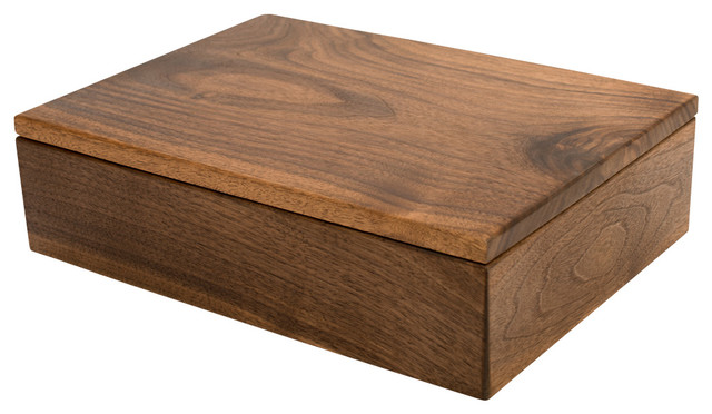 Extra Large Wood Photo Box, Caraway - Craftsman - Decorative Boxes - by ...