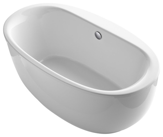 Kohler K6369 Sunstruck 66" Free Standing Bath Tub with Lumbar Support