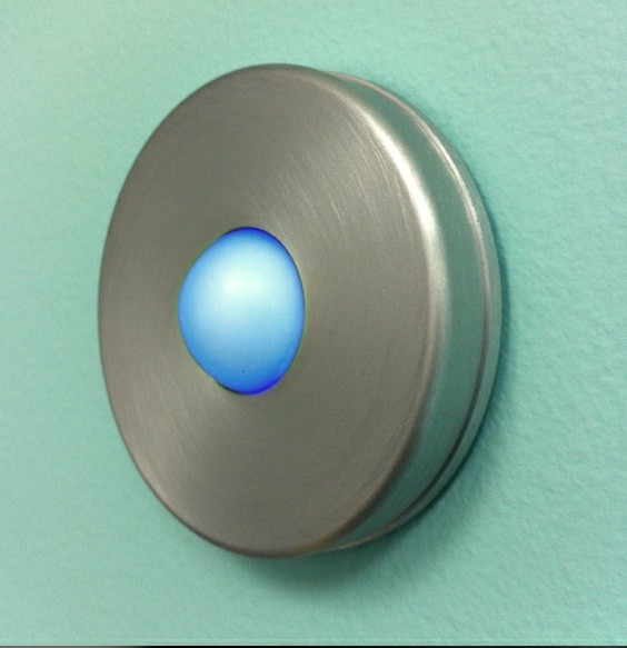 Modern Round LED Doorbell Button Illuminated Modern Lighting by
