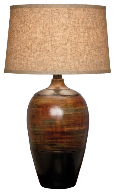 Haze Desert Table Lamp, Rainbow Walnut - Southwestern - Table Lamps