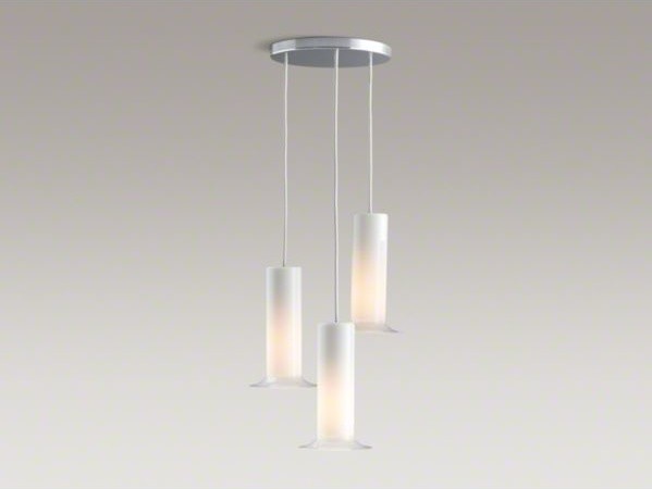 KOHLER Purist(R) triple ceiling-mount pendant - Contemporary - Bathroom Vanity Lighting - by Kohler