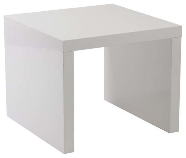 Eurostyle Abby Square Side Table in White Modern Side Tables And End Tables by Beyond Stores