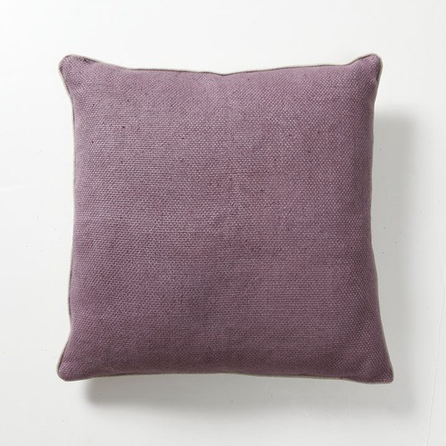 Illusion Textured Willow Basket Weave Pillow in Plum - Modern - Decorative Cushions