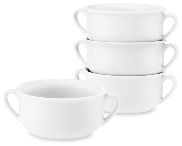 Large DoubleHandled Soup Bowls Modern Dining Bowls by Williams