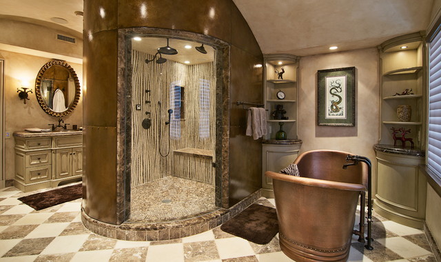 Old World Master Bath Remodel - Mediterranean - Bathroom ...