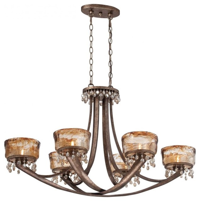 MinkaLavery La Bohem 6Light IslandLight Traditional Kitchen