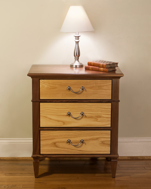 Walnut & Ash Bedside Tables Traditional Nightstands And Bedside