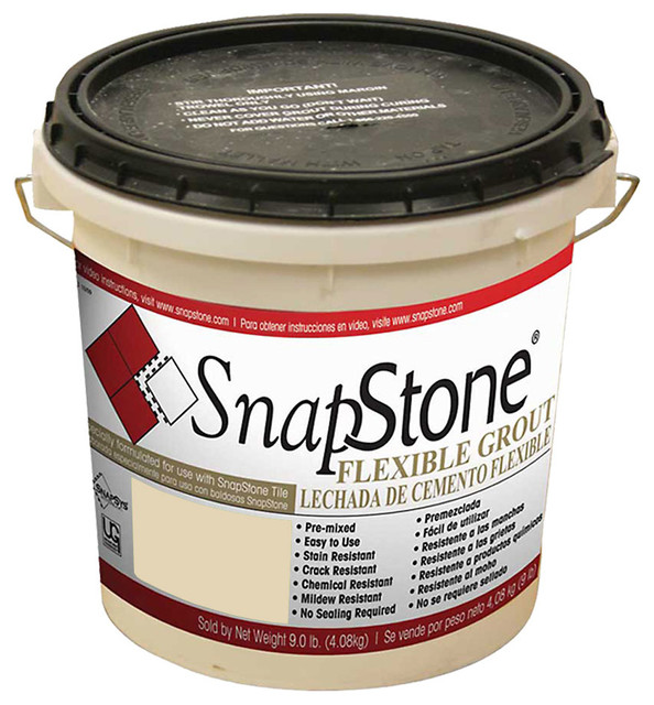 Urethane Flexible Grout 9 Lb Pail, Raincloud Gray Traditional