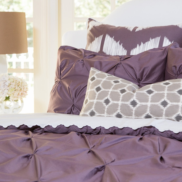 Valencia Plum Purple Duvet Cover Queen/Full Contemporary Duvet