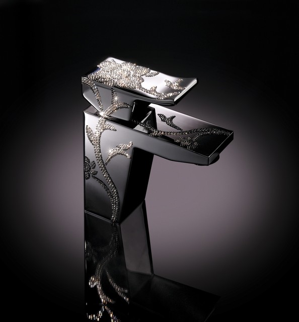 Macral Design faucets. Luxe sink faucet with swarovski crystal elements