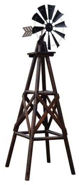 Char-Log Windmill I - Rustic - Decorative Objects And Figurines - by 
